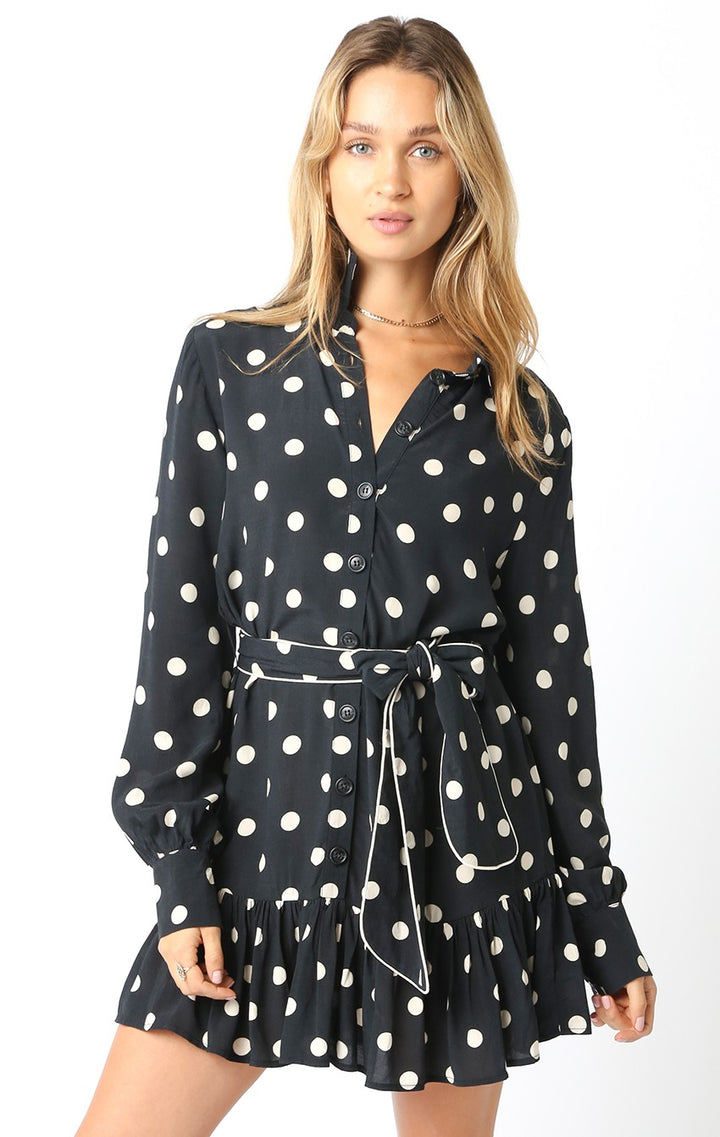 PRISCILLA POLKA DOT DRESS