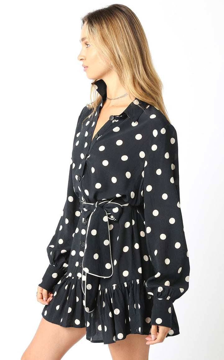 PRISCILLA POLKA DOT DRESS