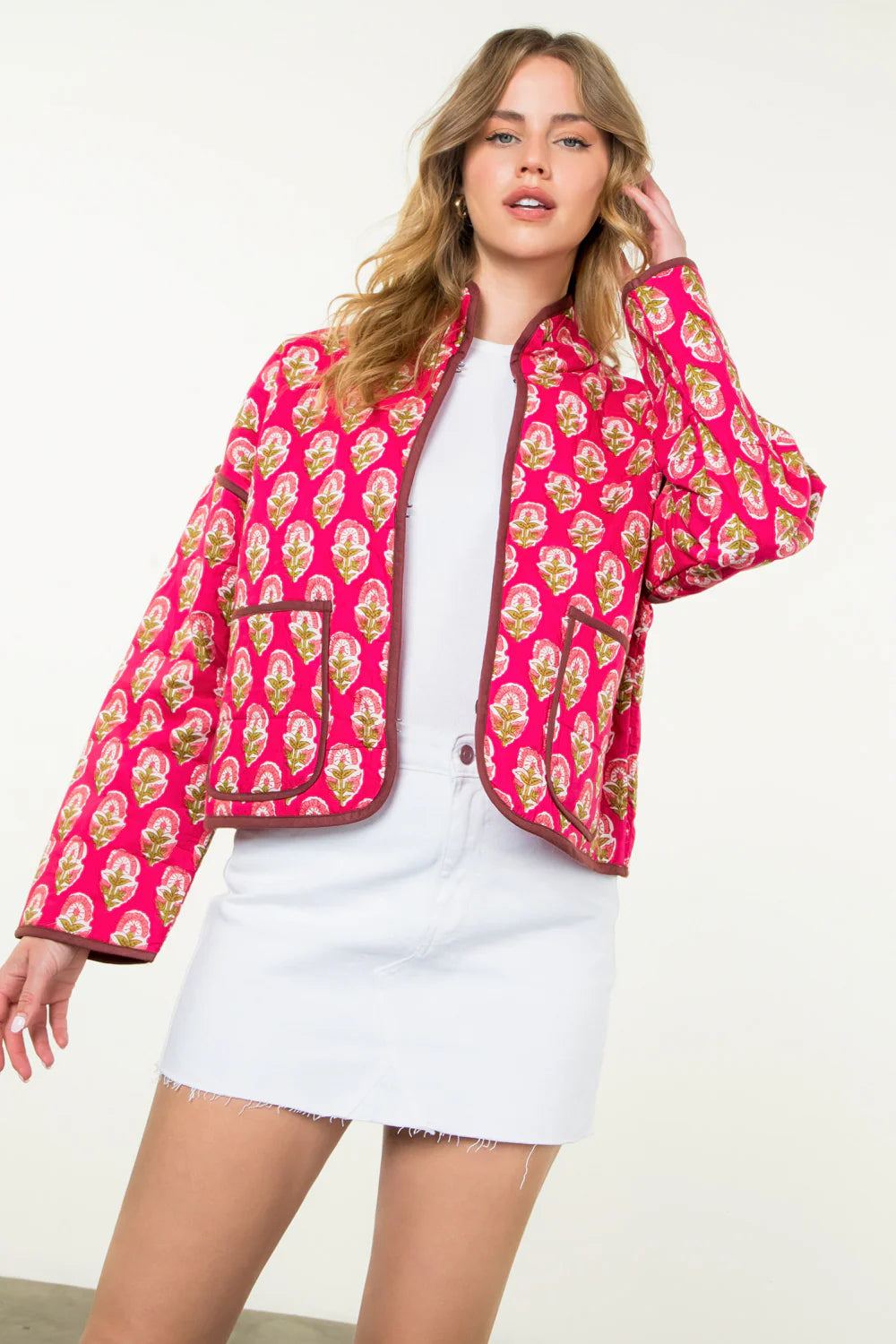 QUILTED FLOWER JACKET