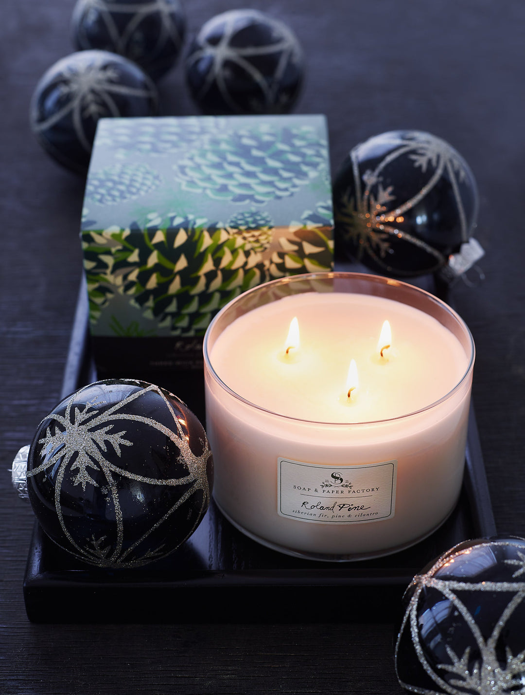 Roland Pine Three-Wick Candle