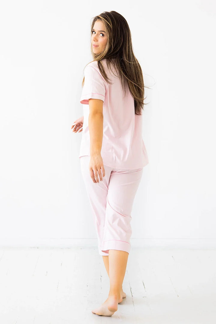 SALUA Classic Luxury Capri Pajamas in  Brushed Pima Cotton