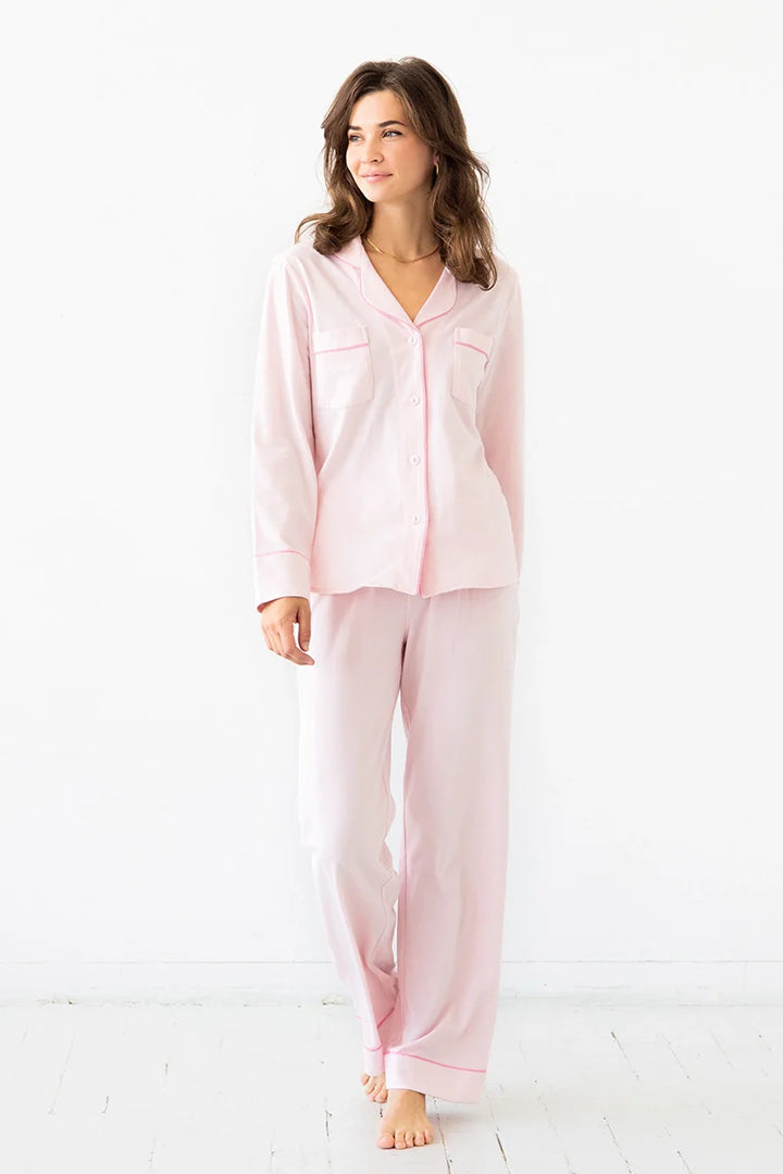 SALUA Classic Luxury Pajamas in Brushed Pima Cotton