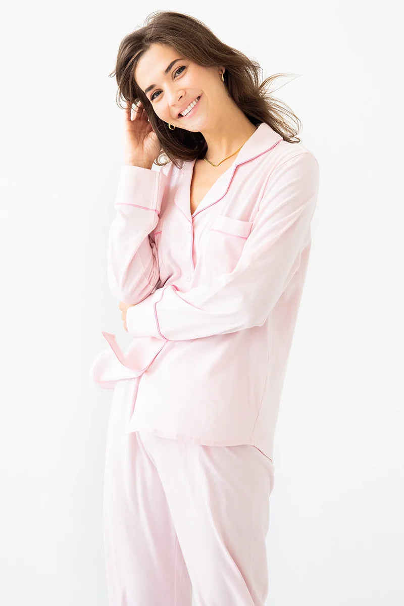 SALUA Classic Luxury Pajamas in Brushed Pima Cotton