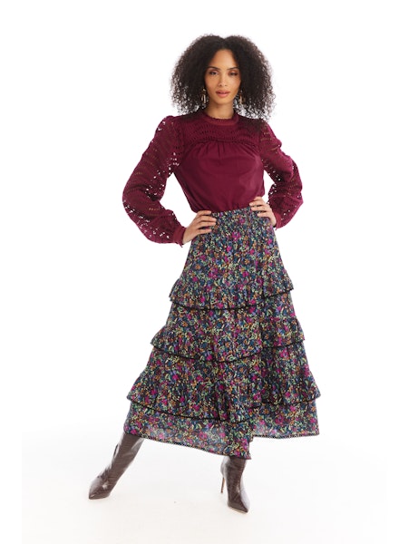 SAVANNAH MIDI SKIRT