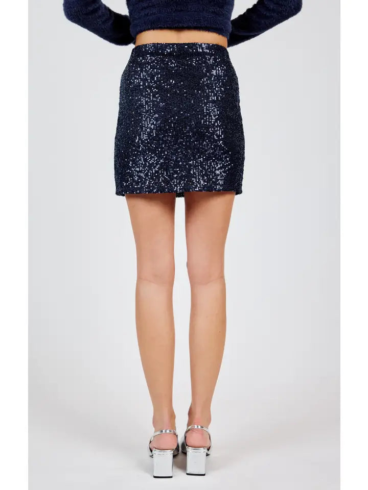 Sky High Mini Skirt Navy Xs