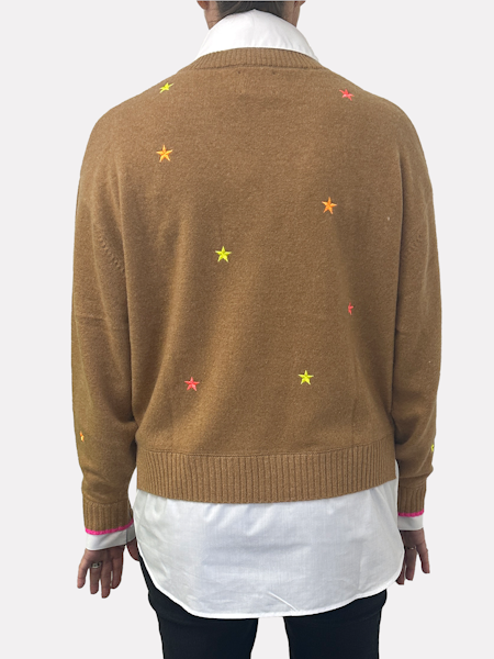 STAR SHIRT COMBO SWEATER