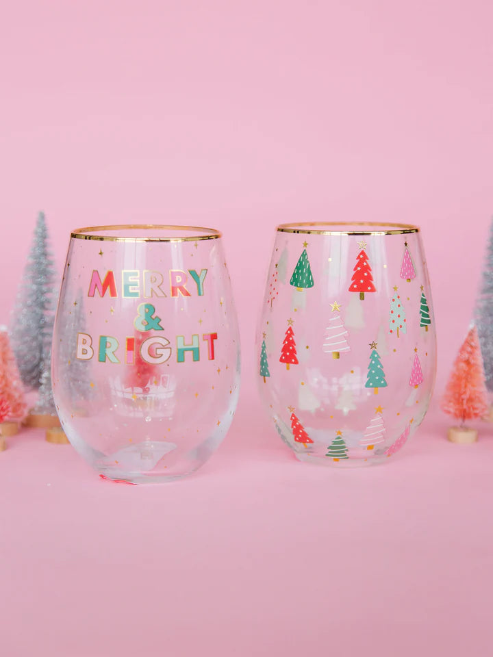 Frosted Stemless Wine Glass