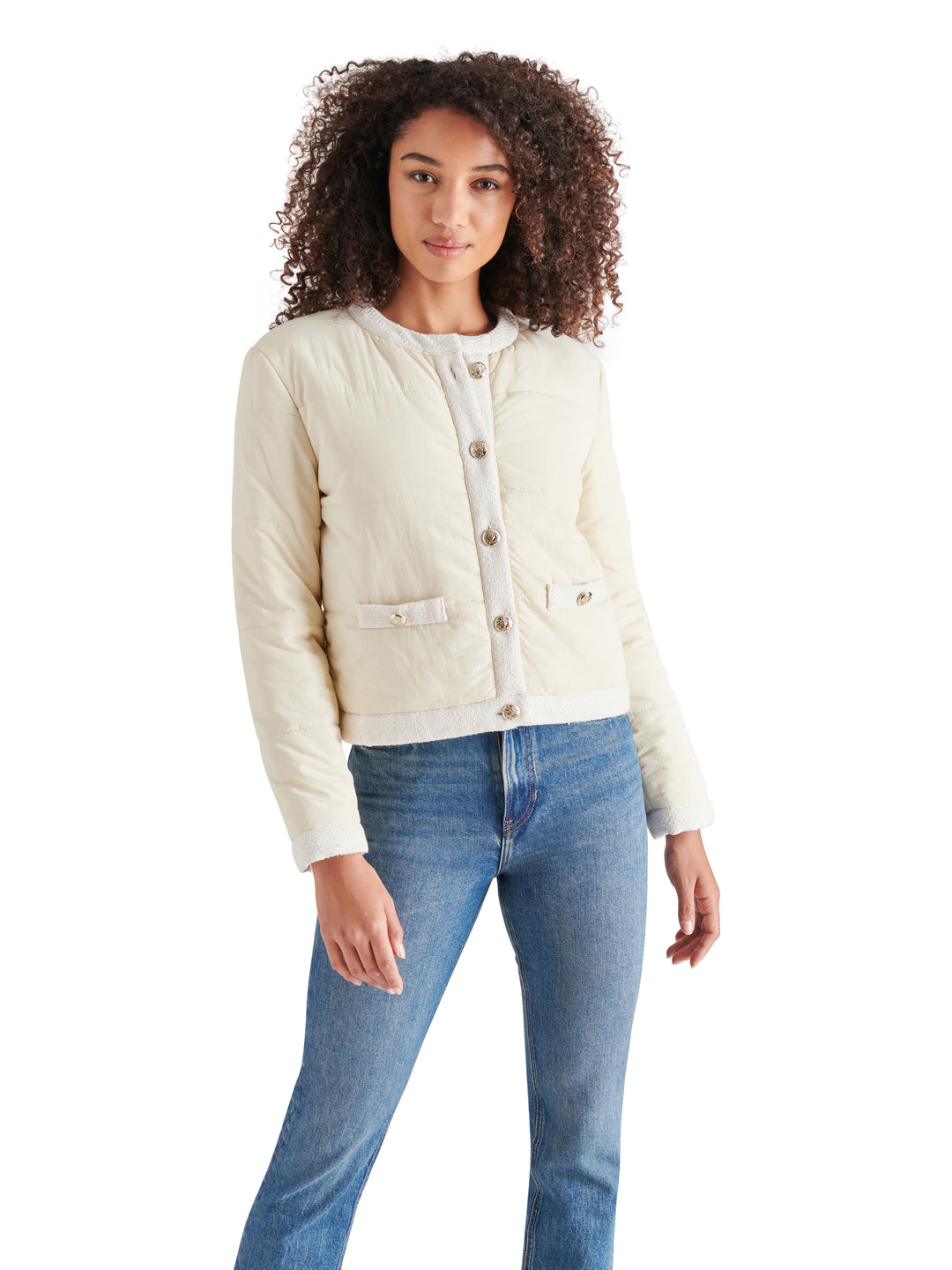 QUILTED BUTTON JACKET