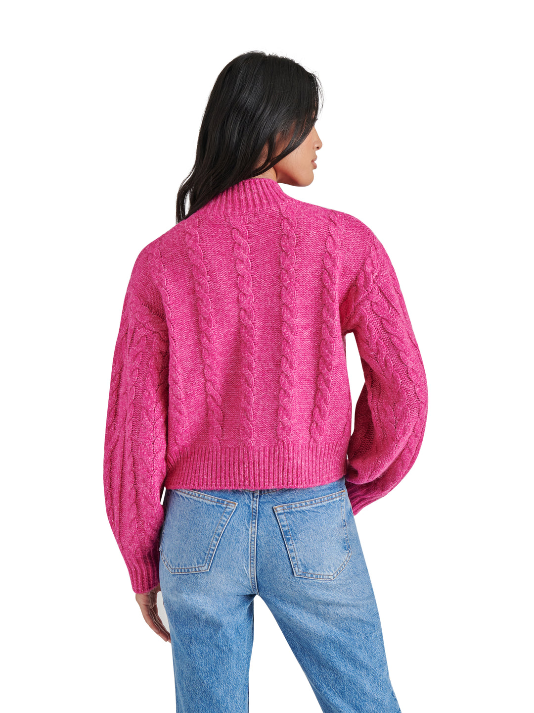 CABLE MOCK SWEATER