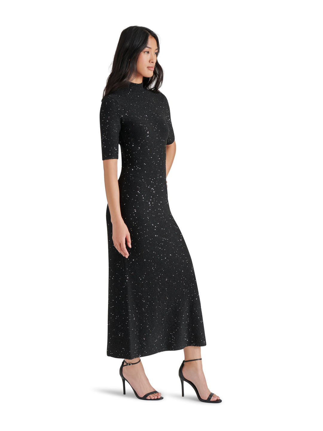 KNIT MOCK MIDI DRESS