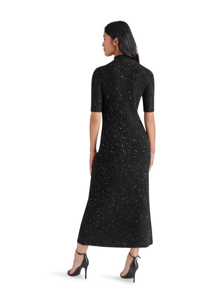 KNIT MOCK MIDI DRESS