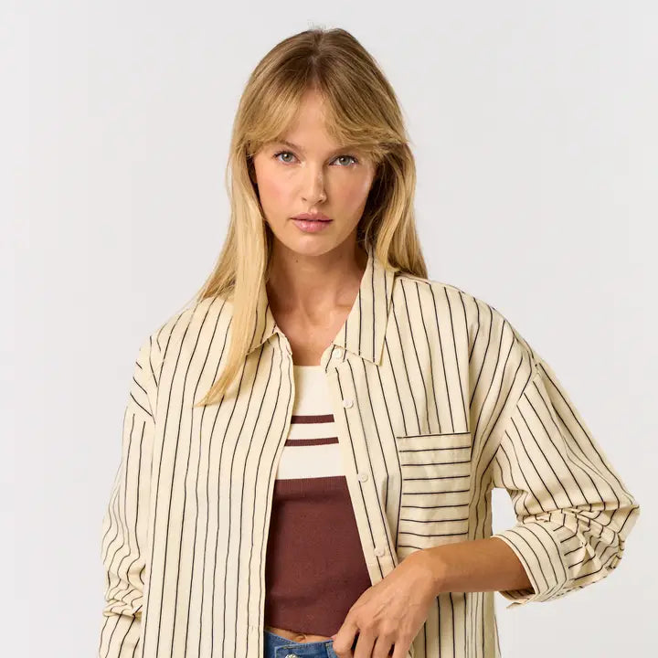 LONG SLEEVE STRIPED TOP