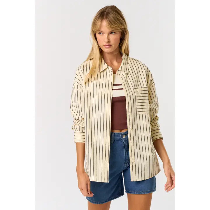 LONG SLEEVE STRIPED TOP