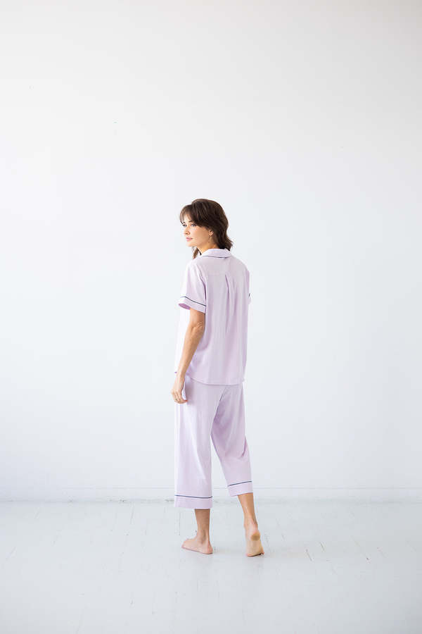 SALUA Classic Capri Pajamas in Pima Cotton