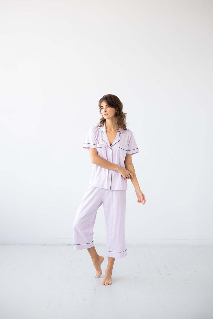 SALUA Classic Capri Pajamas in Pima Cotton