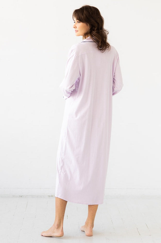 SALUA Sleep Shirt in Pima Cotton - Long