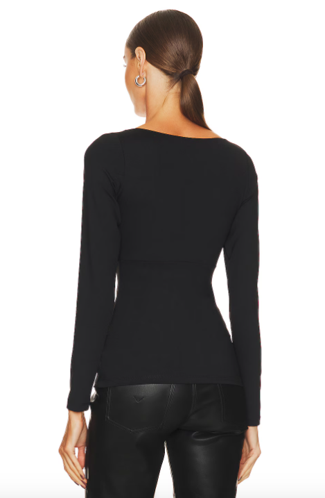 SQUARE WIRE LONG SLEEVE TOP