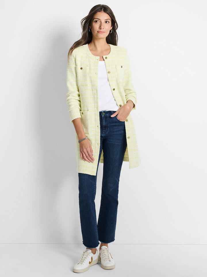 TEXTURED KNIT STATEMENT JACKET