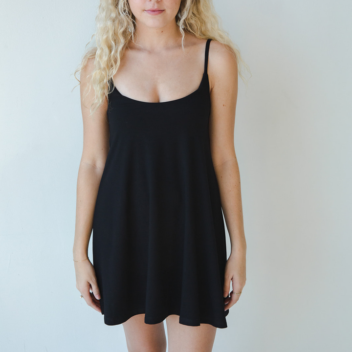 Betty Dress - Swinging Slip Dress w/ Shelf Bra