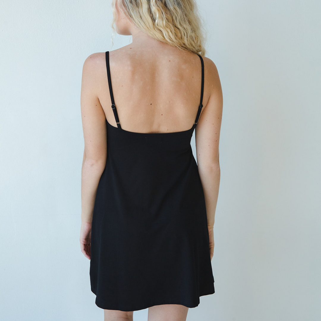 Betty Dress - Swinging Slip Dress w/ Shelf Bra