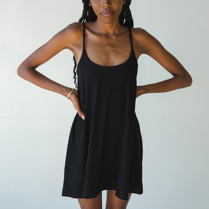 Betty Dress - Swinging Slip Dress w/ Shelf Bra