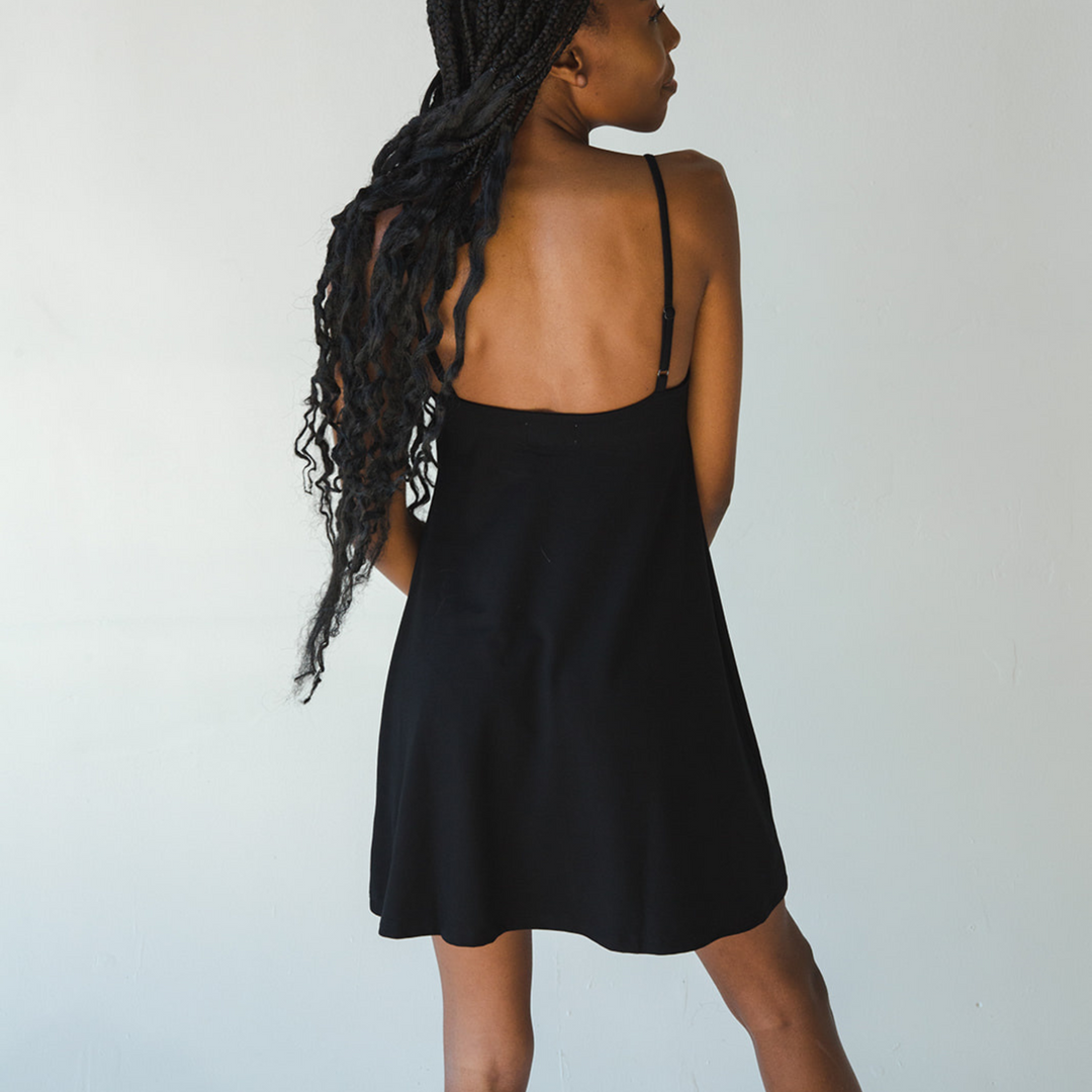 Betty Dress - Swinging Slip Dress w/ Shelf Bra