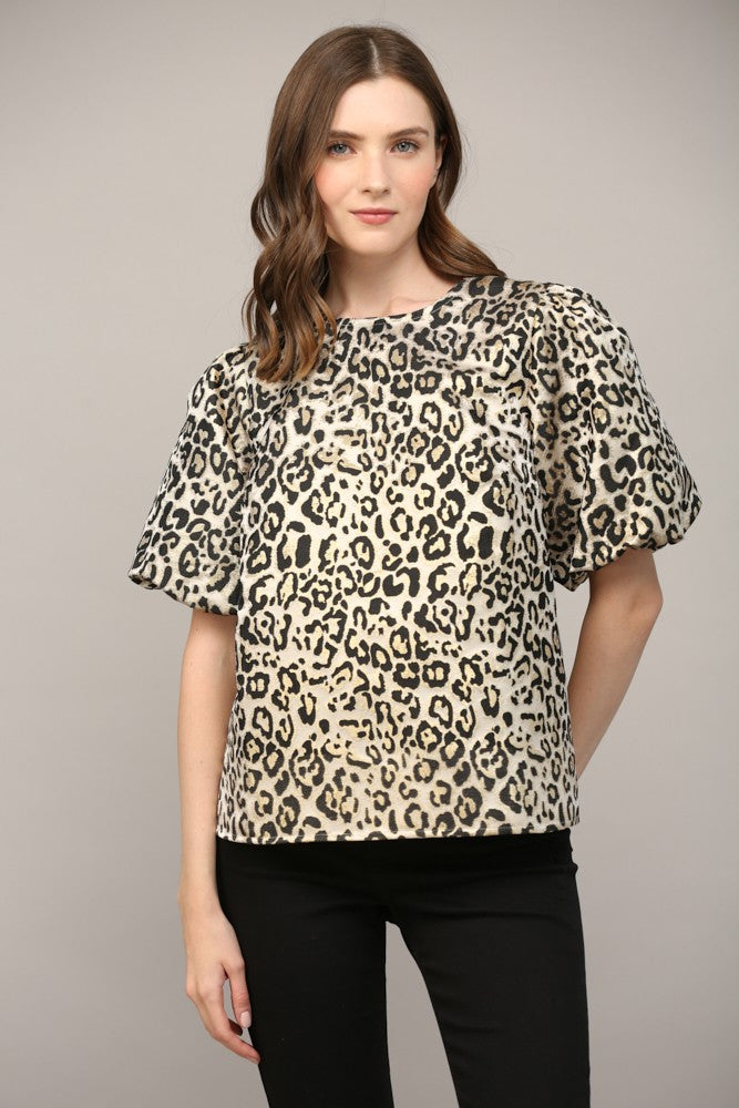 BUBBLE SLEEVE TOP