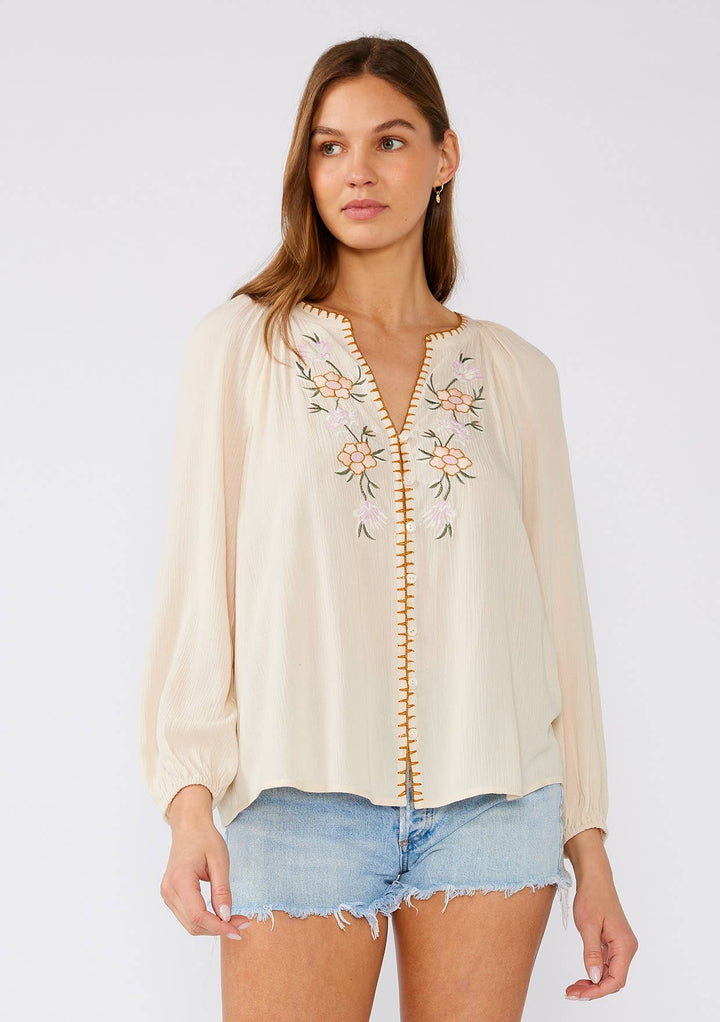 BOHEMIAN CHIC FLORAL BLOUSE