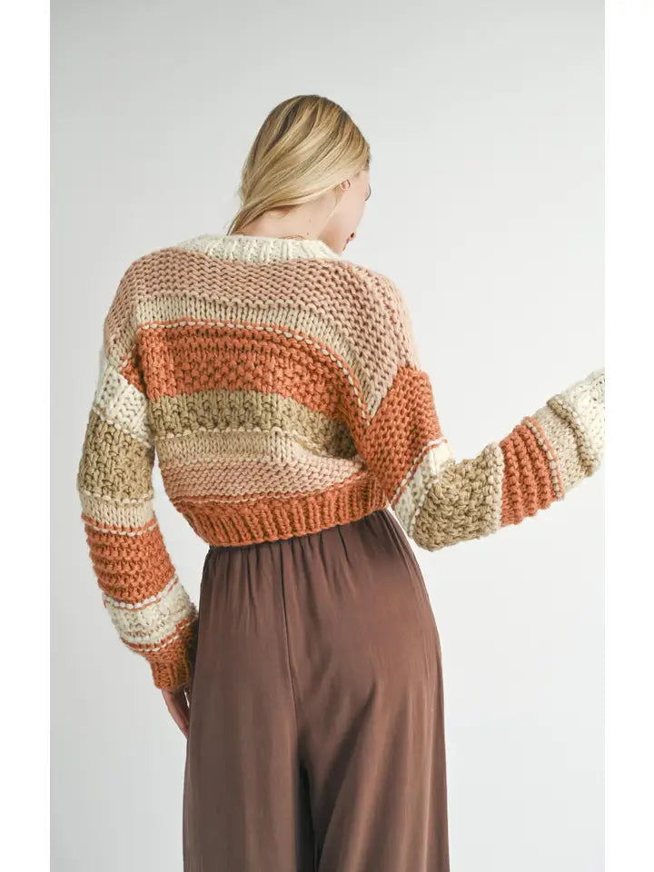 BUTTER PECAN CHUNKY SWEATER