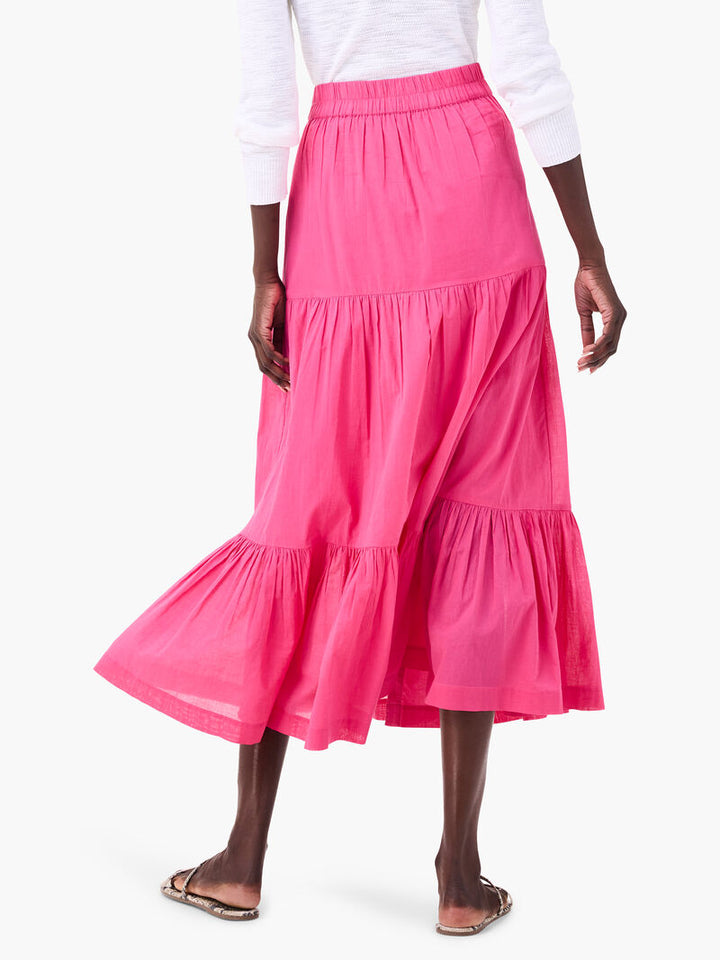 COTTON TIERED SKIRT