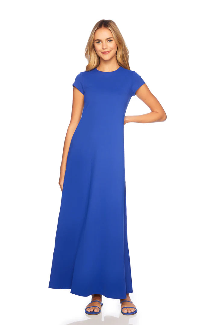 SHORT SLEEVE MAXI DRESS