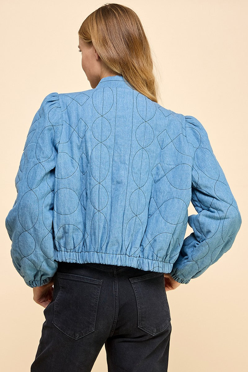 QUILTED DENIM JACKET