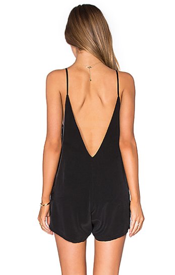 Garland Romper | Black - MERRITT CHARLES