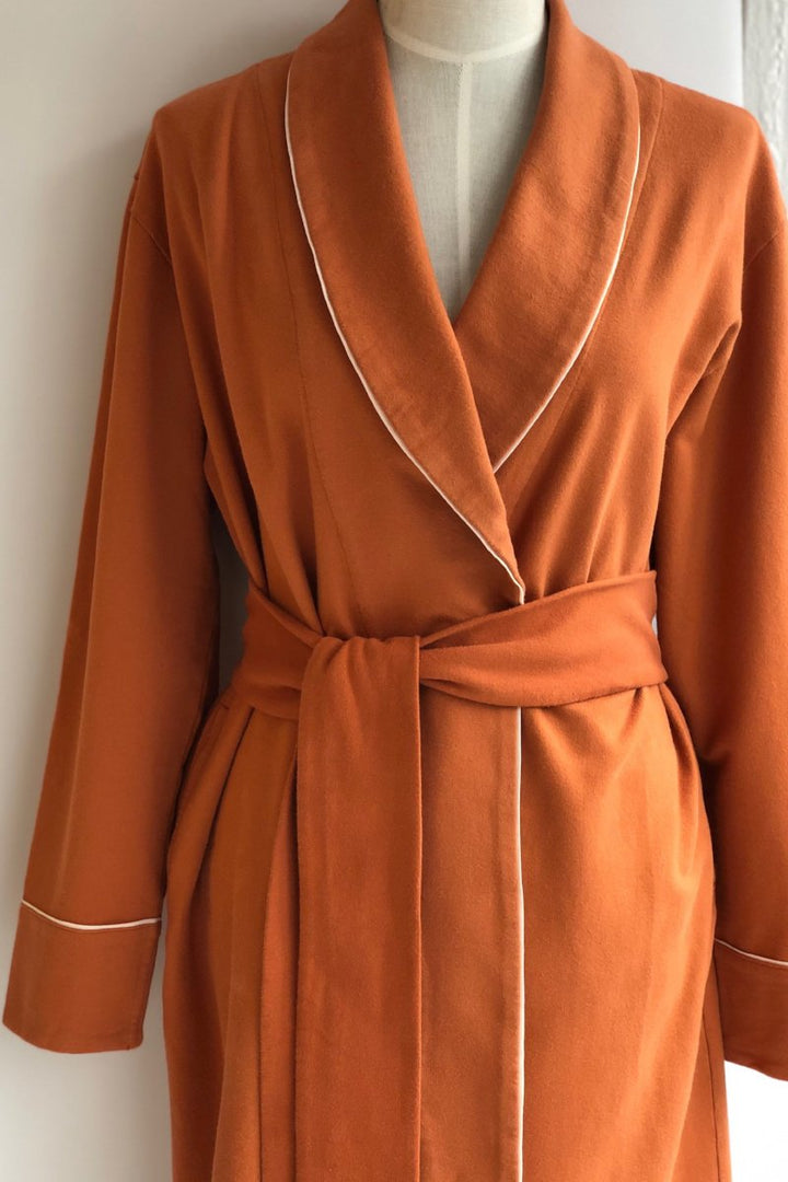 Long Plush Robe in Cotton