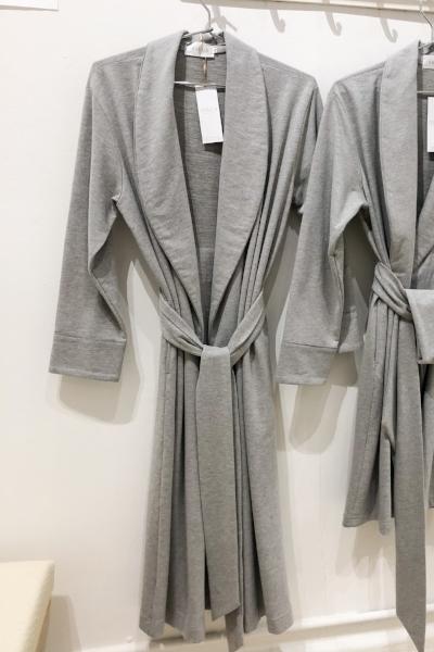 Long Plush Robe in Cotton