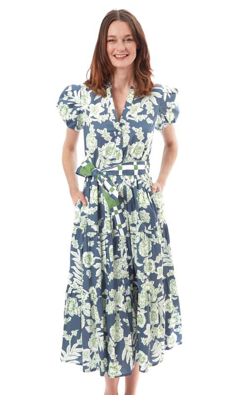 Litchfield Long Green Navy Floral