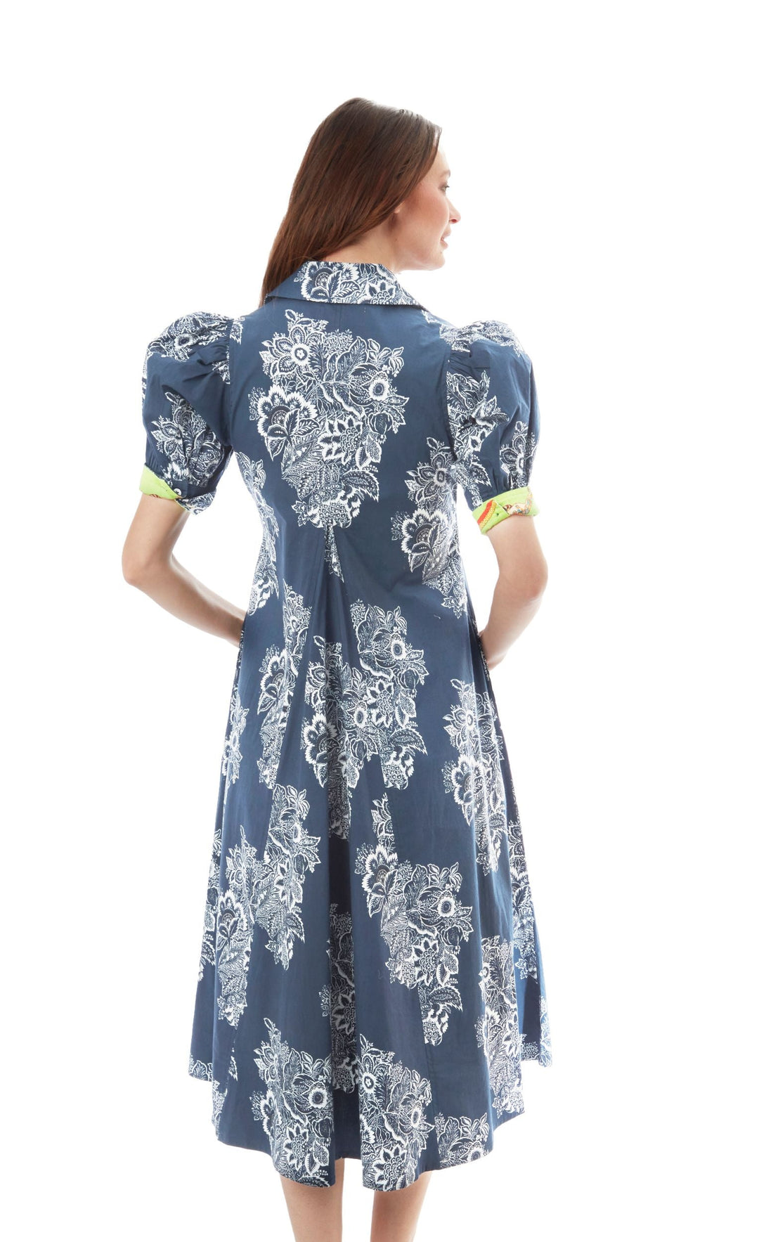 Montauk Dress Blue White Floral