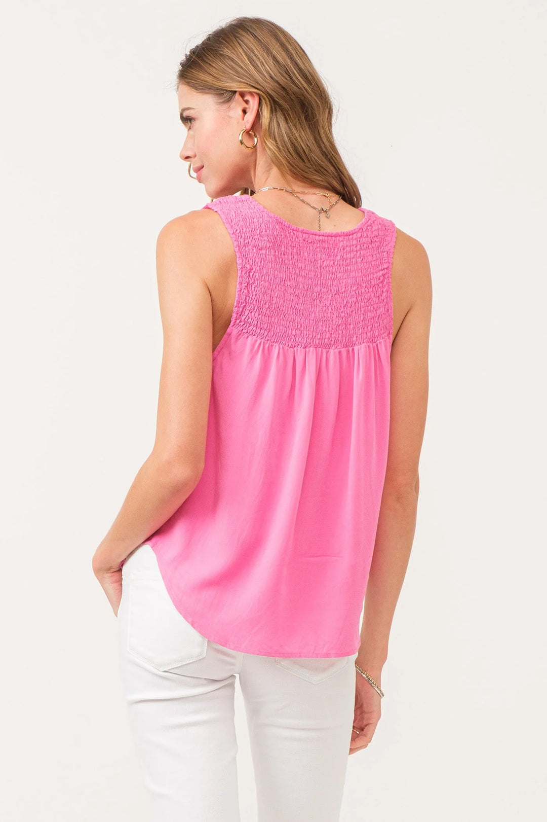 PAIGE RUCHED DETAIL TANK