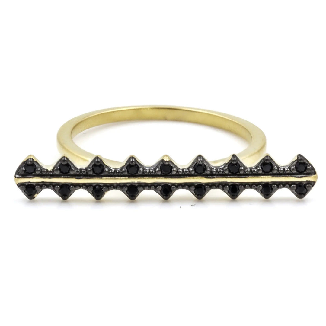 Harlequin Edge Ring - FREIDA ROTHMAN