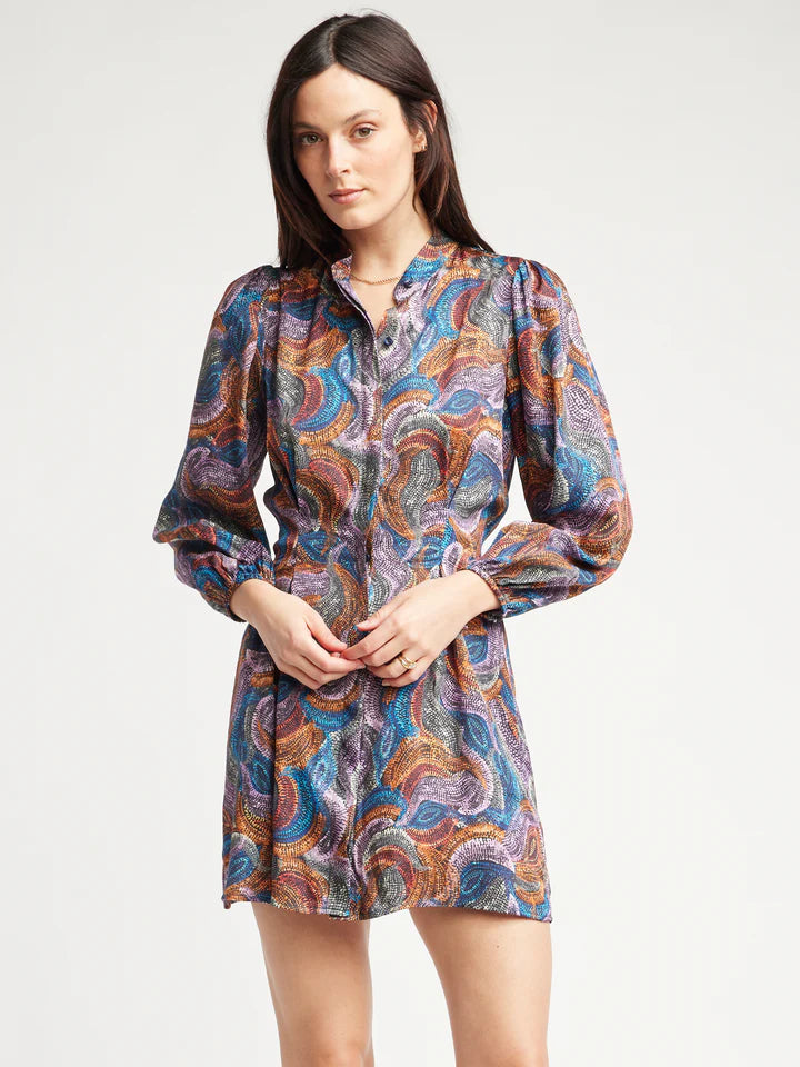 SAIGE LONG SLEEVE MINI DRESS