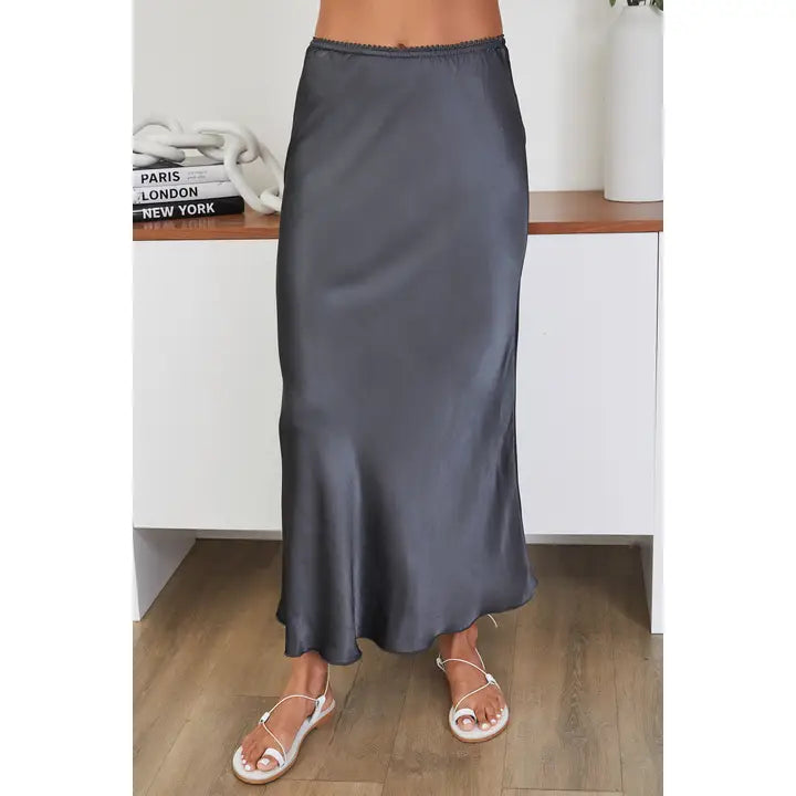 SILKY SLIP SKIRT