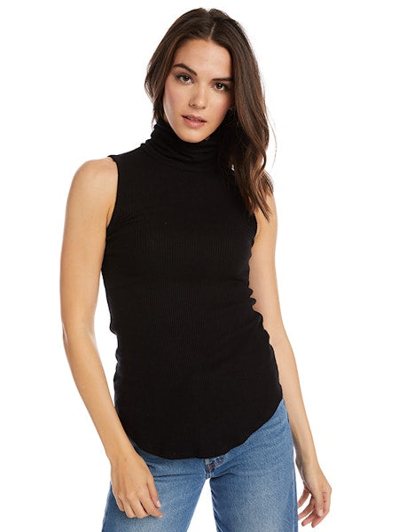 SLEEVELESS TURTLENECK