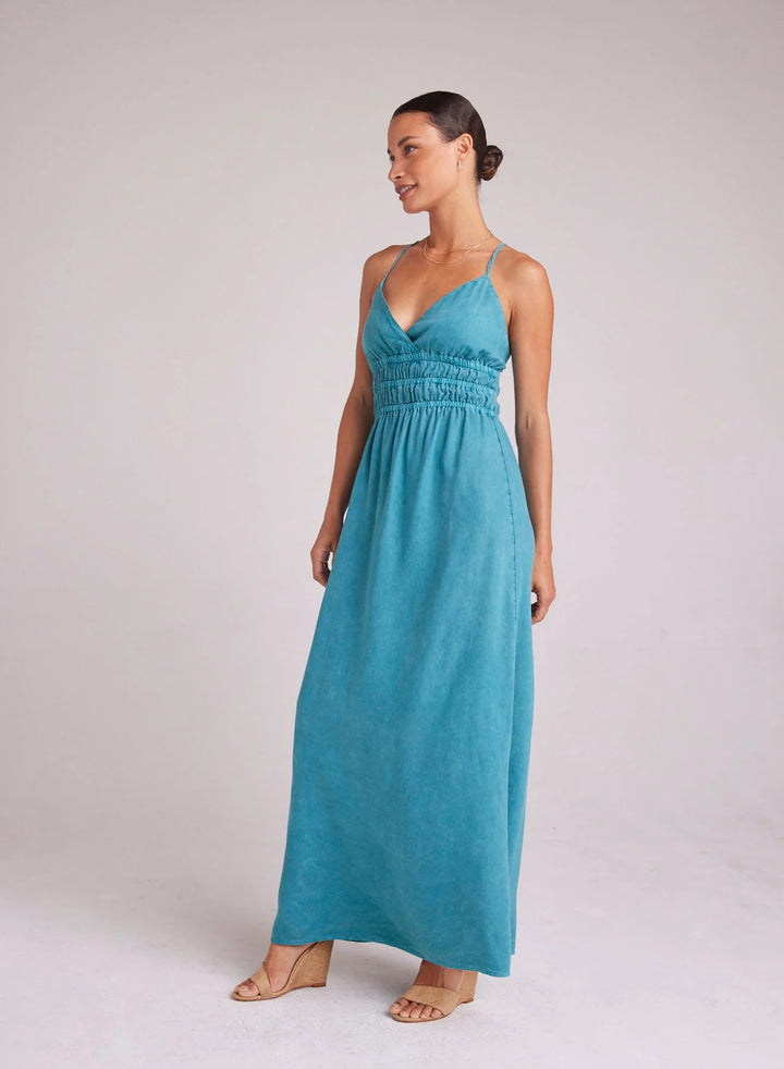 SMOCKED MAXI DRESS