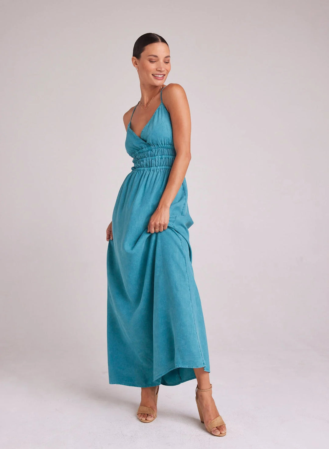 SMOCKED MAXI DRESS