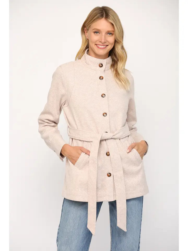 STAND UP COLLAR COAT