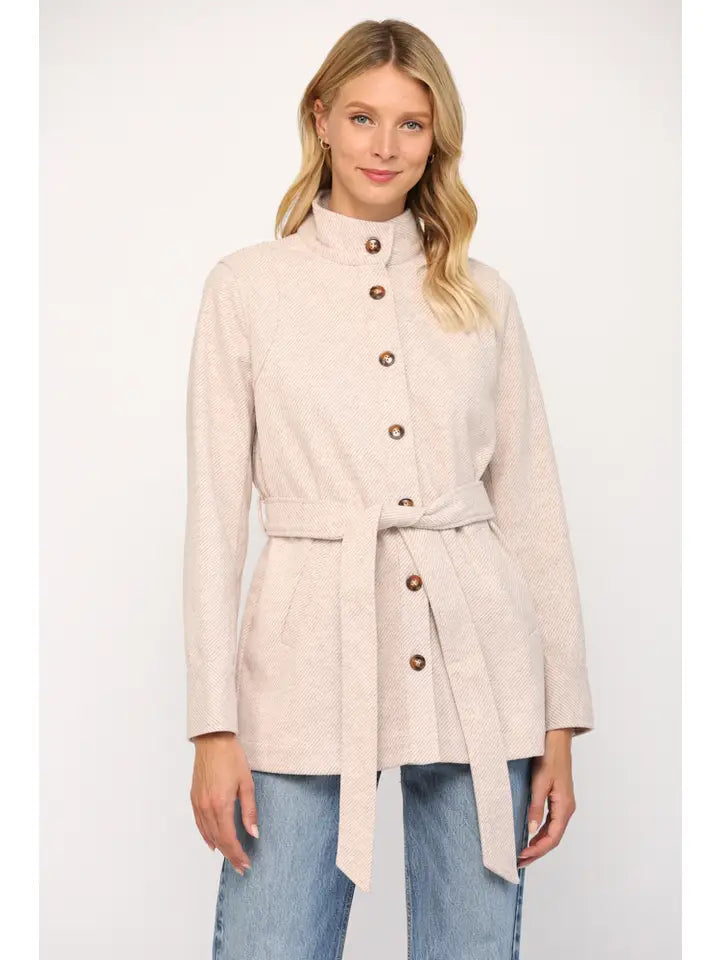 STAND UP COLLAR COAT