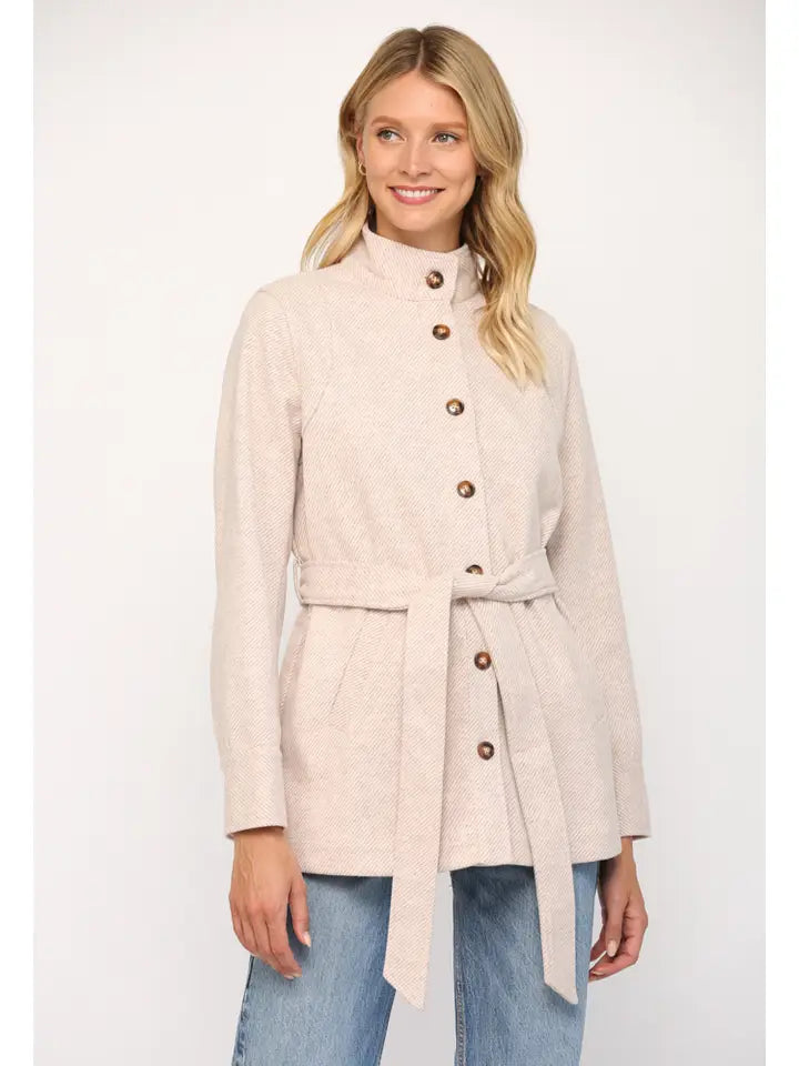 STAND UP COLLAR COAT