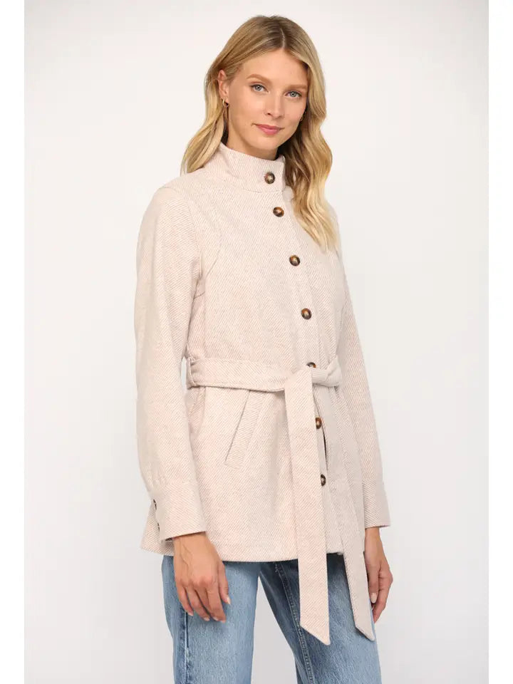 STAND UP COLLAR COAT