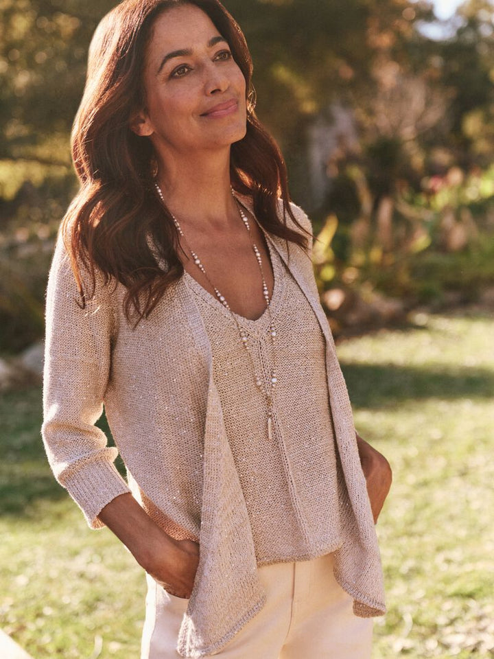 SUBTLE SPARKLE 4-WAY CARDIGAN