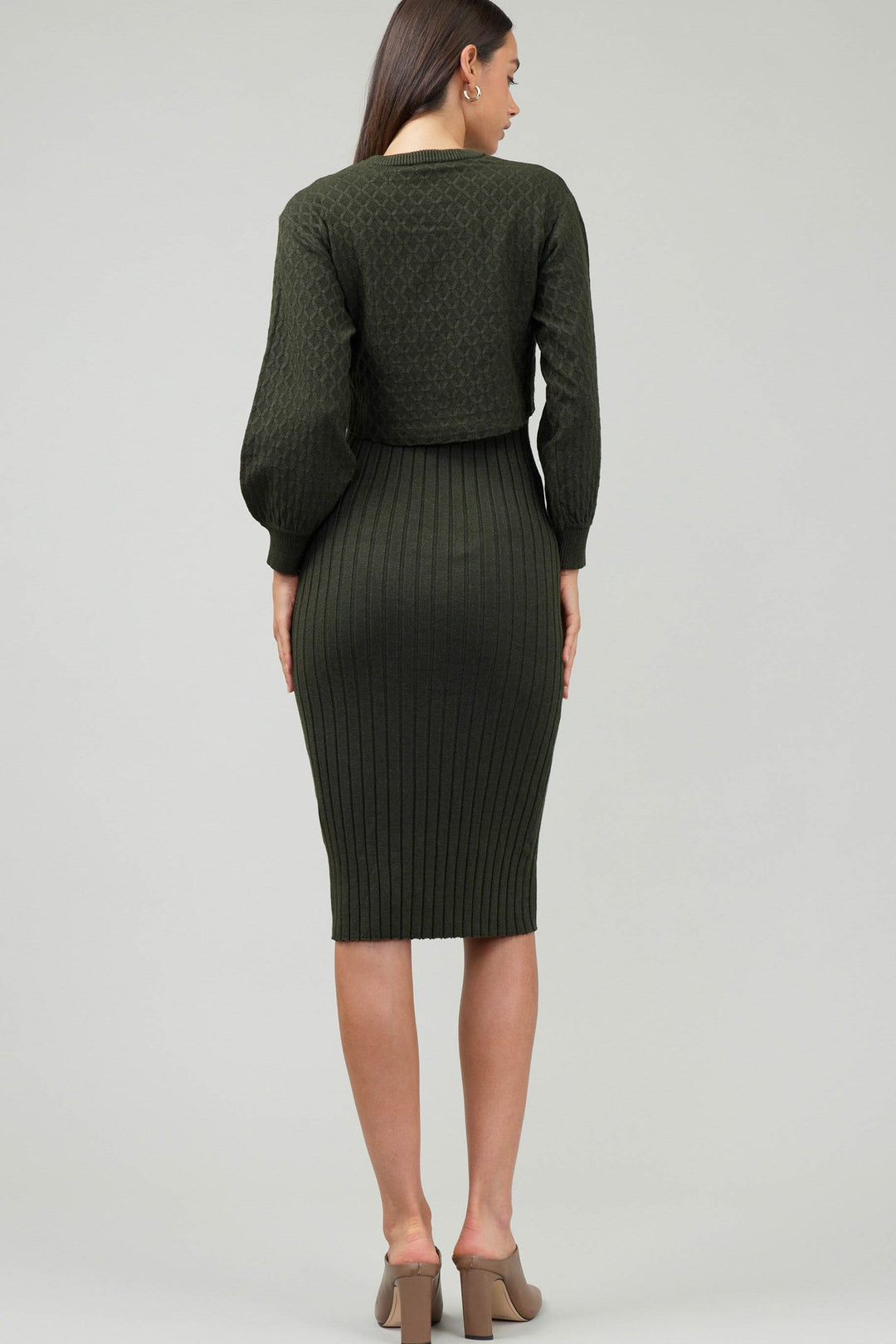 SWEATER MIDI DRESS